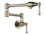 POTFILLERS TRADITIONAL POT FILLER - WALL MOUNT BRILLIANCE POLISHED NICKEL