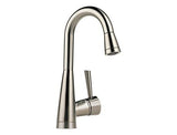 VENUTO SINGLE HANDLE PULL-DOWN BAR/PREP FAUCET WITH SOFTTOUCH STAINLESS