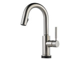 SOLNA SINGLE HANDLE SINGLE HOLE PULL-DOWN BAR/PREP WITH SMARTTOUCH® TECHNOLOGY STAINLESS