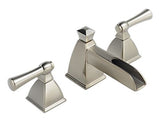BRIZO VESI CHANNEL TWO HANDLE WIDESPREAD LAVATORY FAUCET BRILLIANCE BRUSHED NICKEL