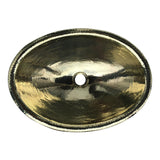 Brass oval drop in sink