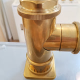 deck mount single hole faucet for vessel sinks