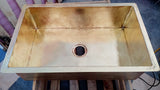 Solid Hammered Brass Kitchen Sink