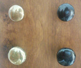 Jaladeras de boton redondeadas de bronce 