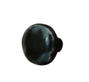 Jaladera de bronce redondeada negra