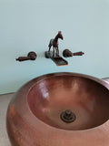 Dark bronze waterfall horse faucet ready to run 