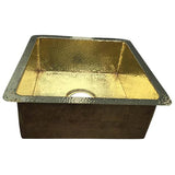 brass bar sink fregadero para bar material latón natural mexico